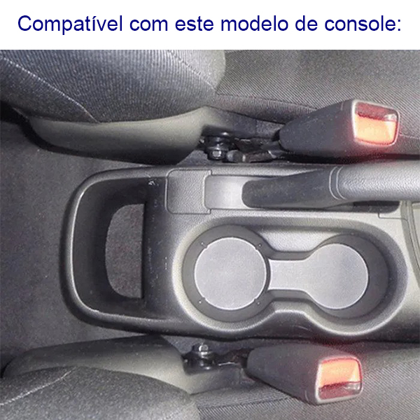 Apoio de Braço Descanso Encosto Suporte Console Central Acessórios Hyundai HB20 2012 2013 2014 2015 2016 2017 2018 2019 2020 2021 Artefactum Porta Objetos Porta Canetas Articulado Courvin